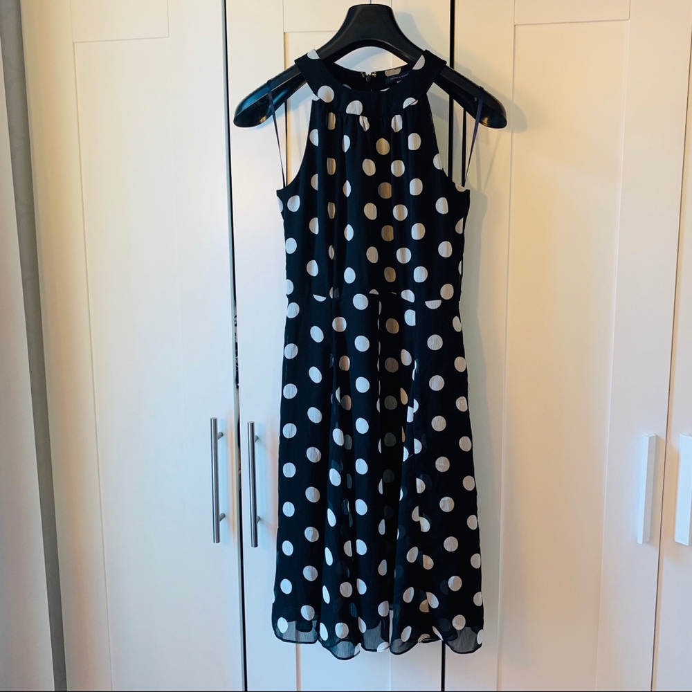 Tommy Hilfiger Polka Dot Chiffon Dress